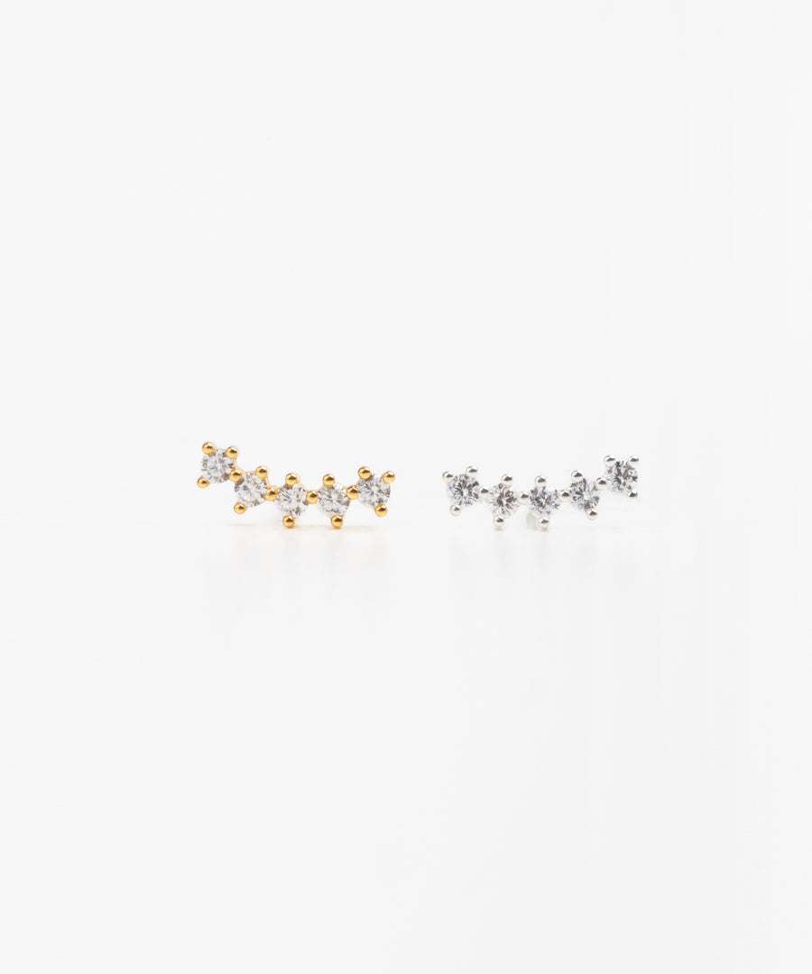 Five Studs Curved Line Stud