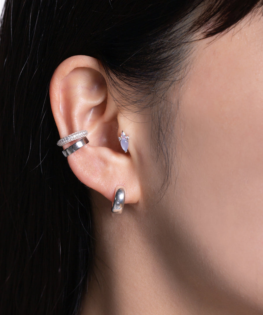 Sparkly Paved CZ Non-Pierced Ear cuff