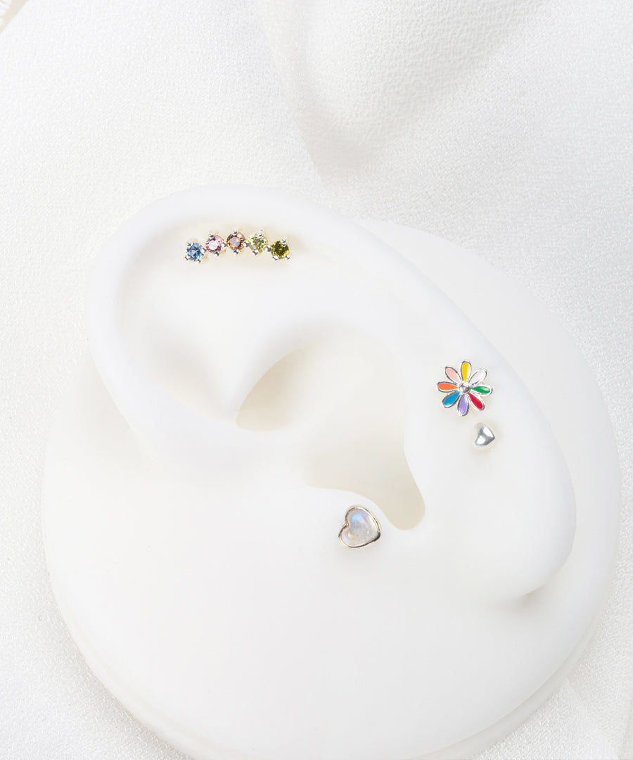 Colorful Daisy Stud