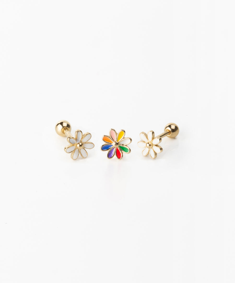 Colorful Daisy Stud