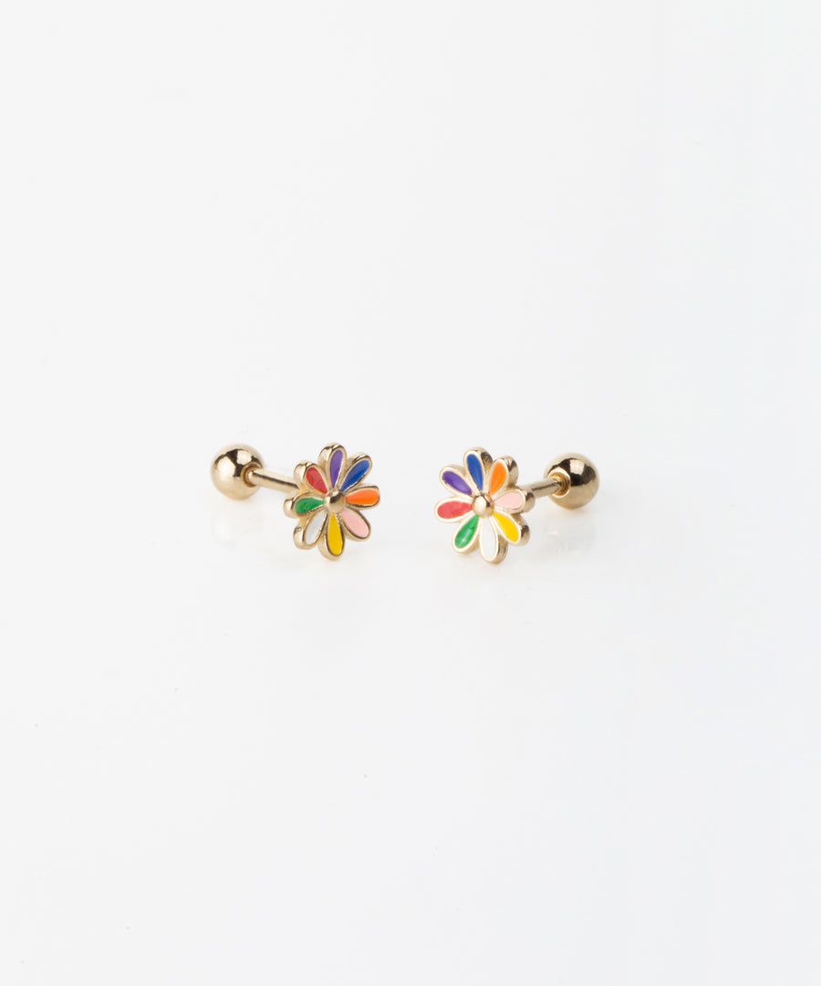 Colorful Daisy Stud