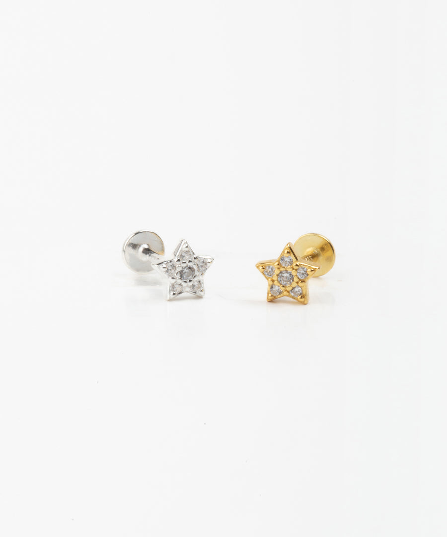 Tiny Pave Star stud