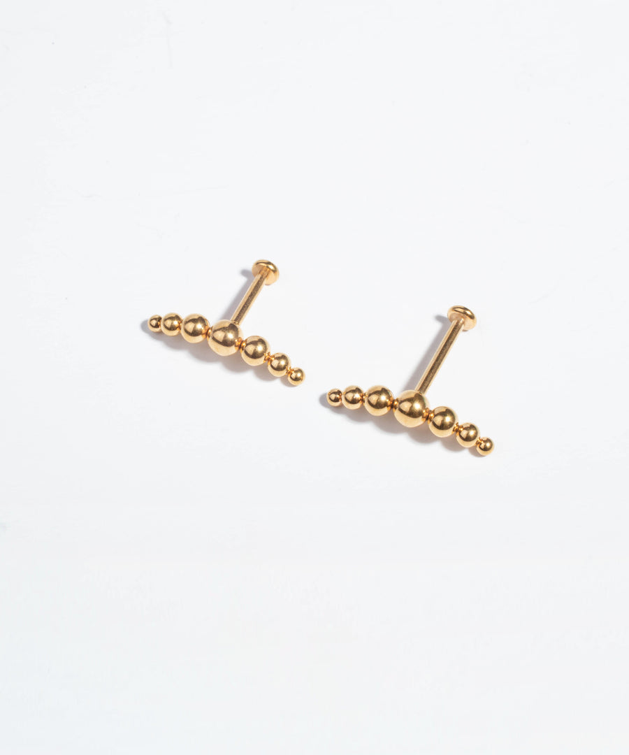 Beaded Bar Push-pin Labret