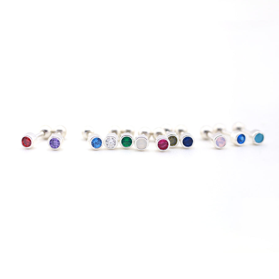 Personalized Birthstone Barbell