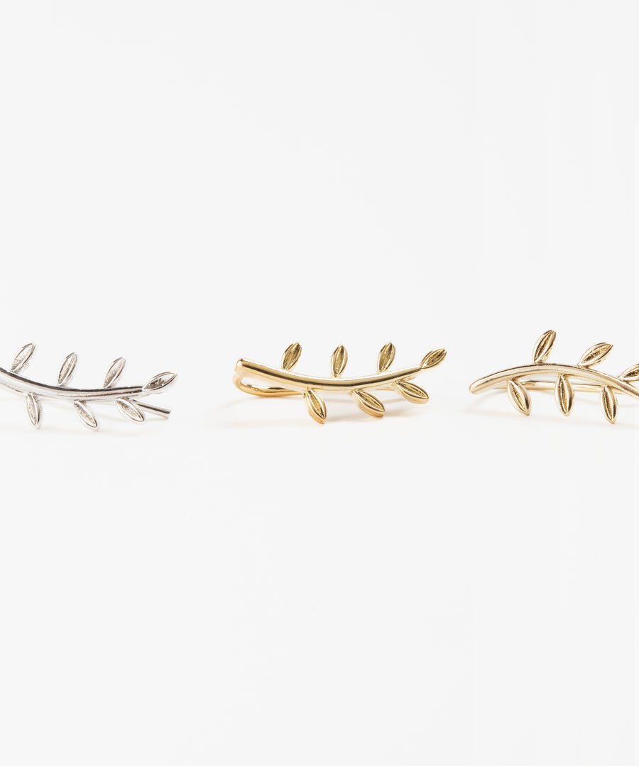 Delicate Leaf Ear Cuff