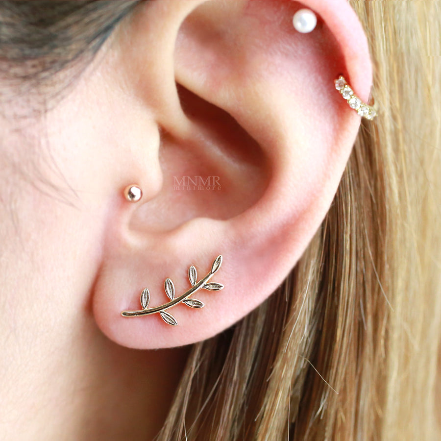 Delicate Leaf Ear Cuff